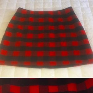 Old Navy Buffalo plaid print mini skirt